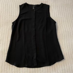 Forever 21 Black Sleevless Top blouse Women’s Size Small Dress Shirt Tank Top